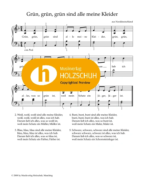 Grün, grün, grün sind alle meine Kleider